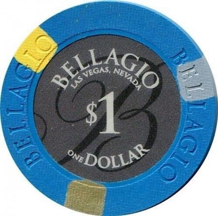 A Bellagio $1 casino chip