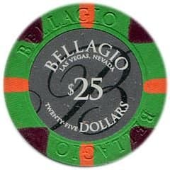 A Bellagio $25 casino chip