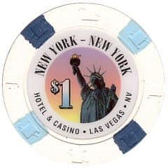 A New York-New York $1 casino chip