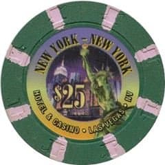 A New York-New York $25 casino chip