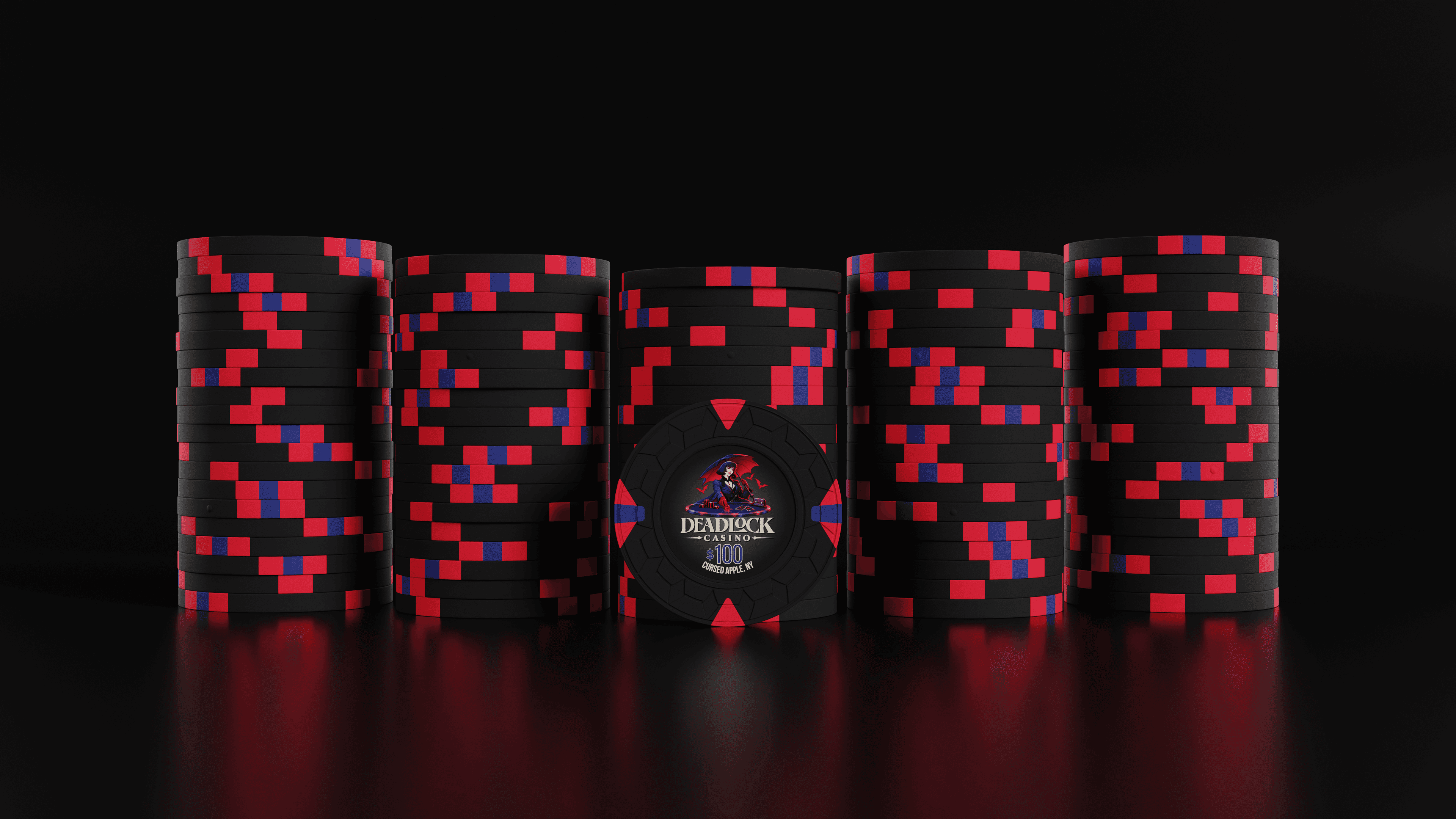 Deadlock Casino — $100 chips