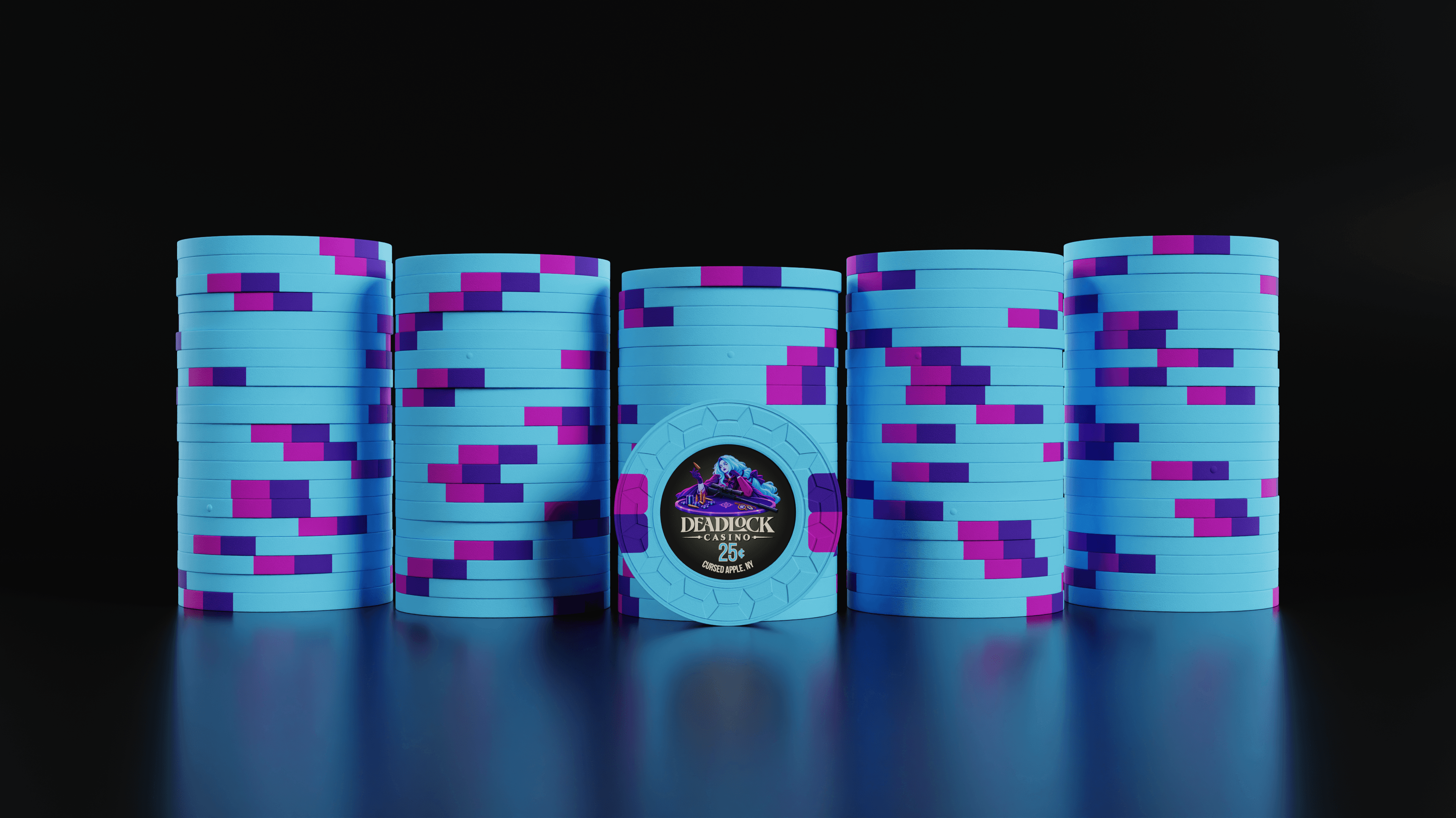 Deadlock Casino — 25¢ chips