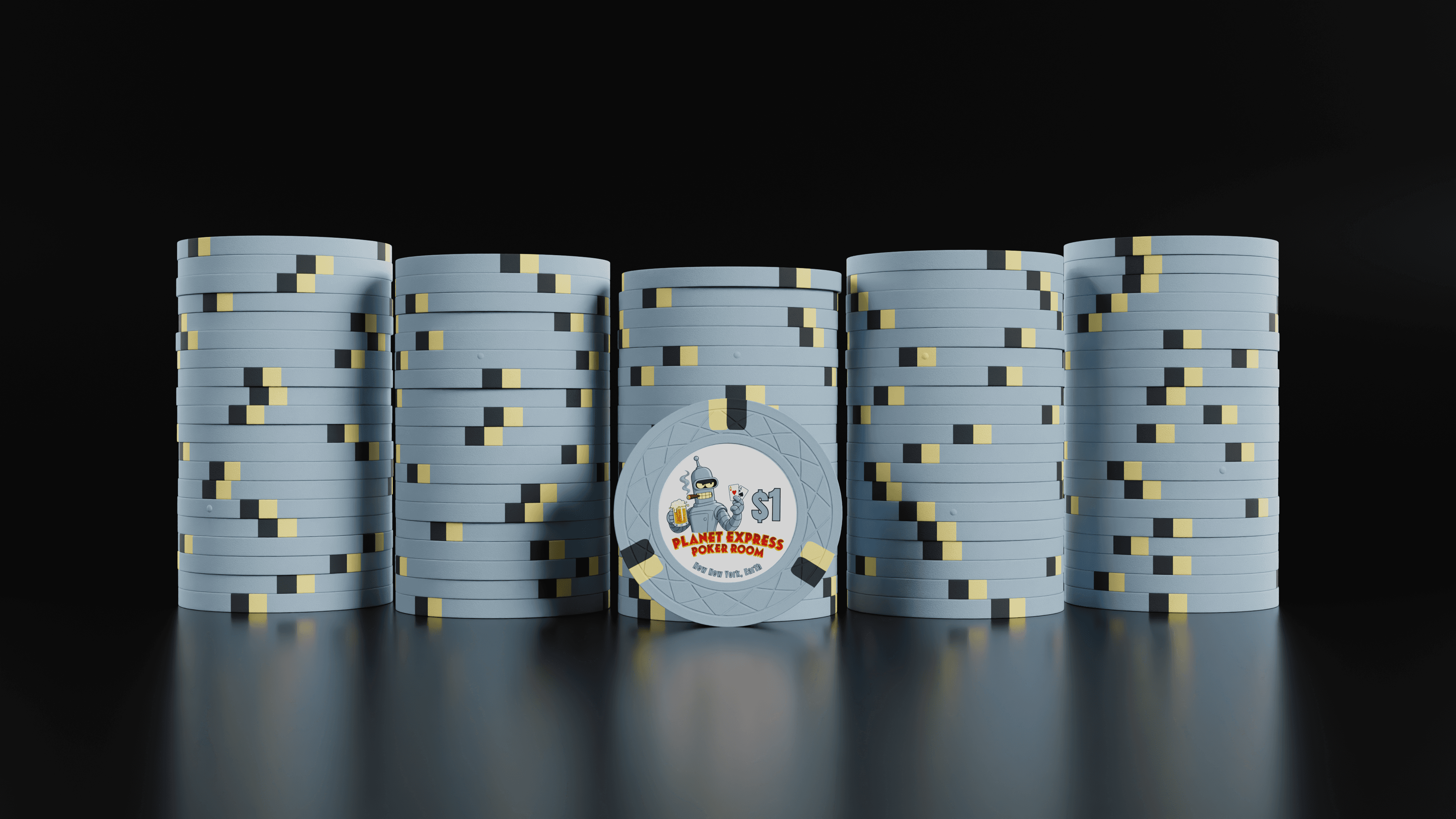 Planet Express Poker Room — $1 chips