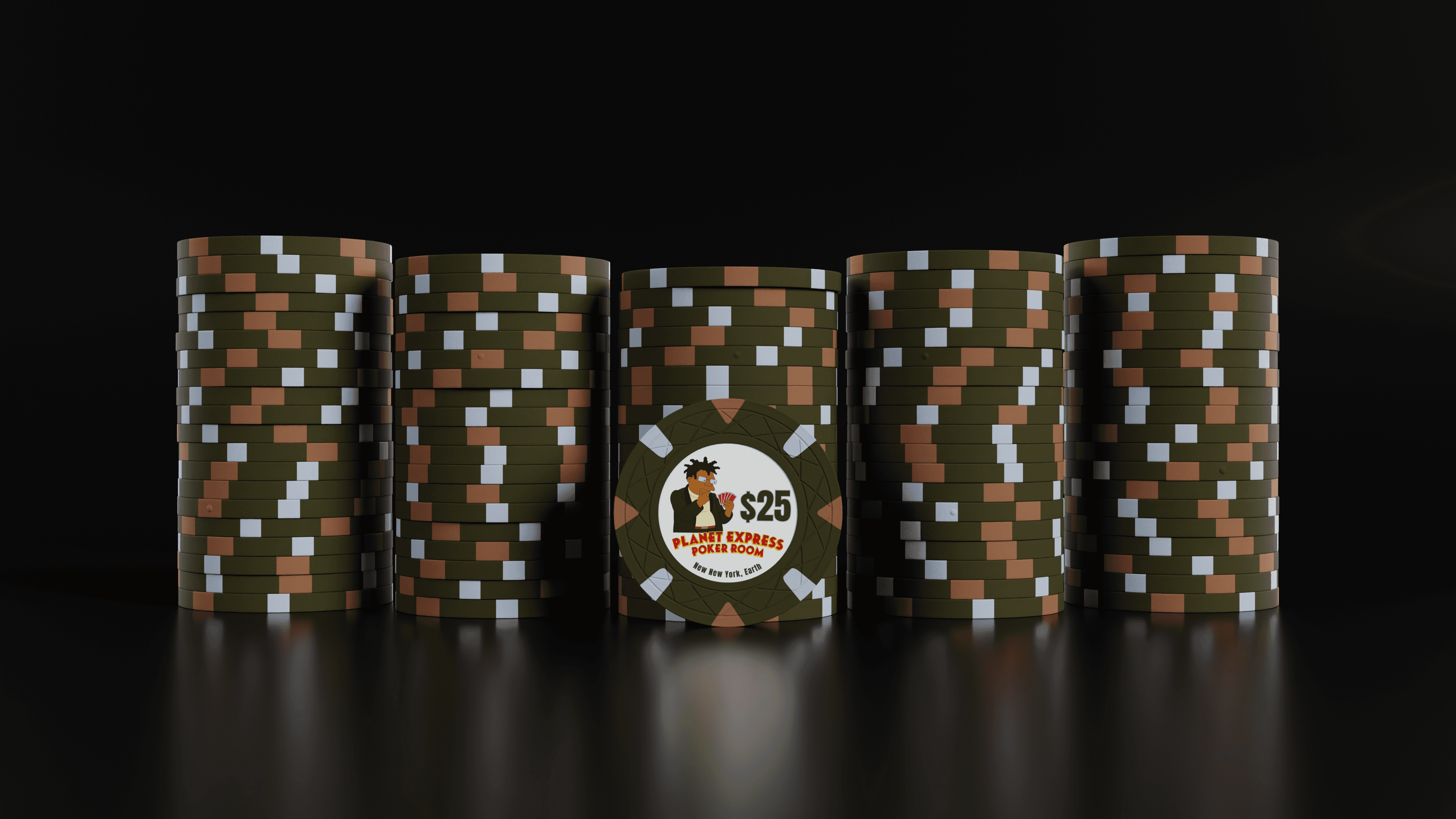 Planet Express Poker Room — $25 chips