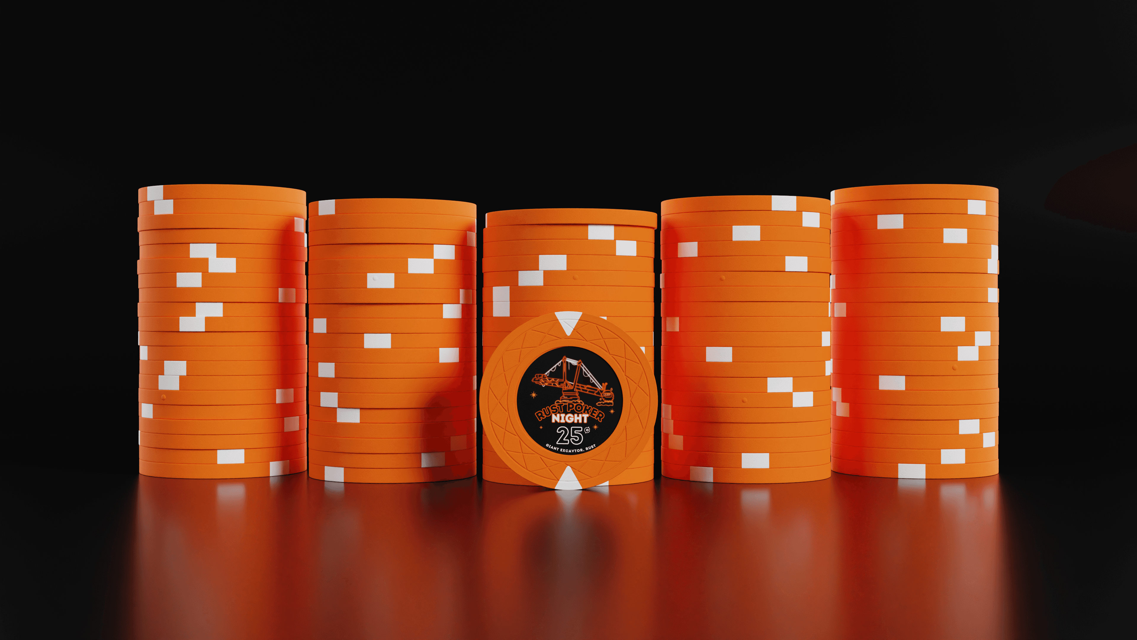 Rust Poker Night — 25¢ chips