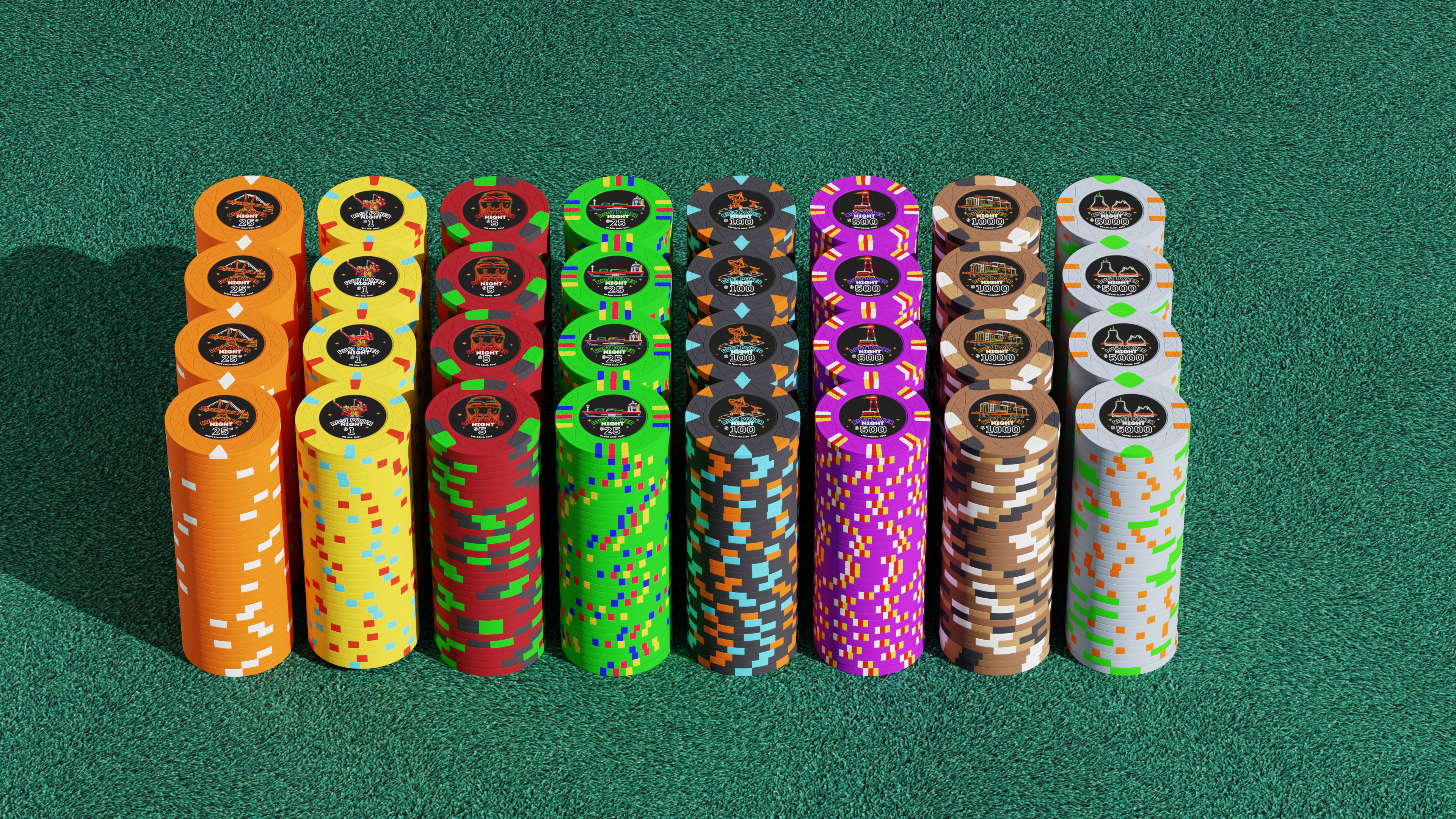 Rust Poker Night chips