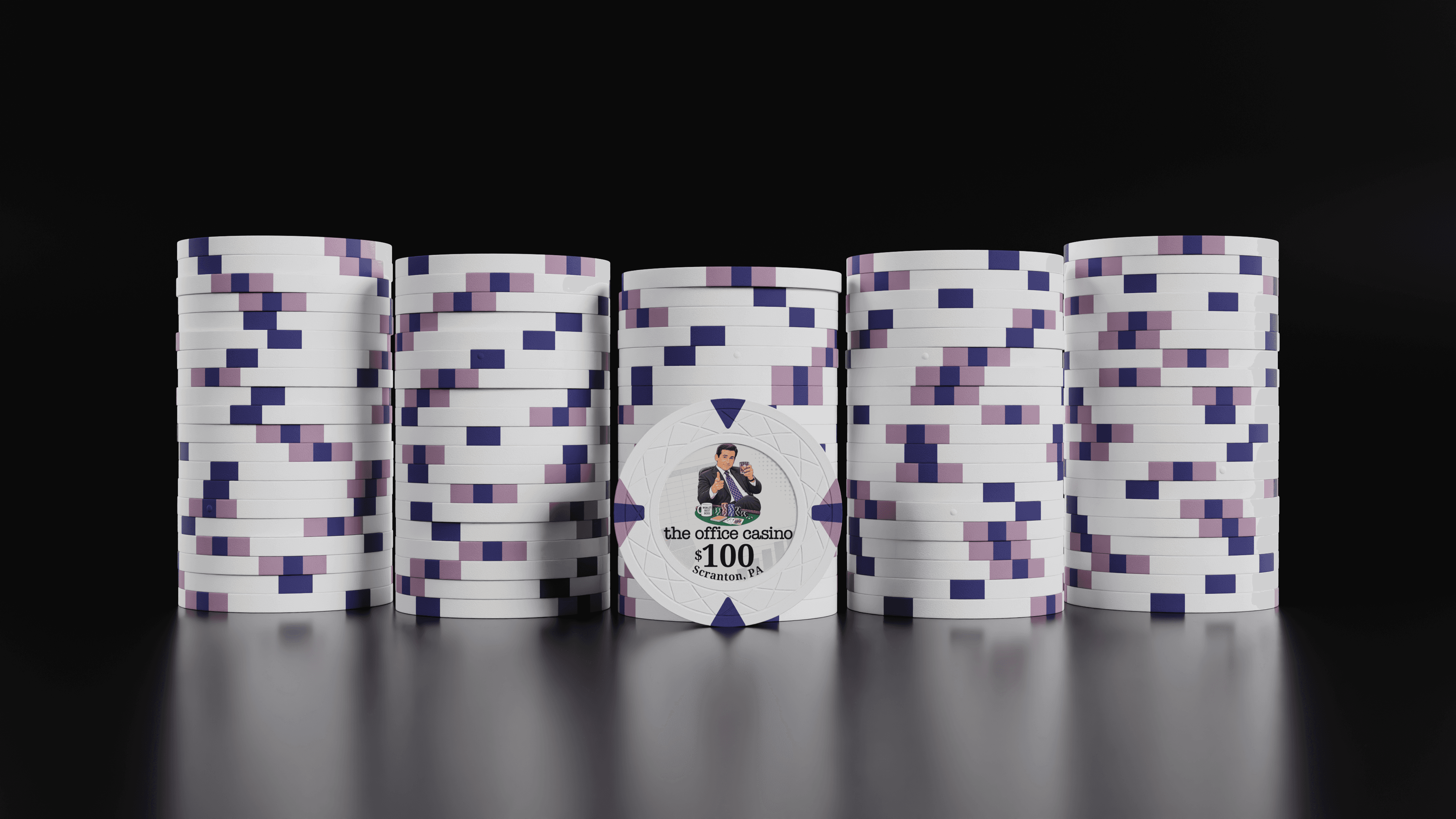 The Office Casino — $100 chips