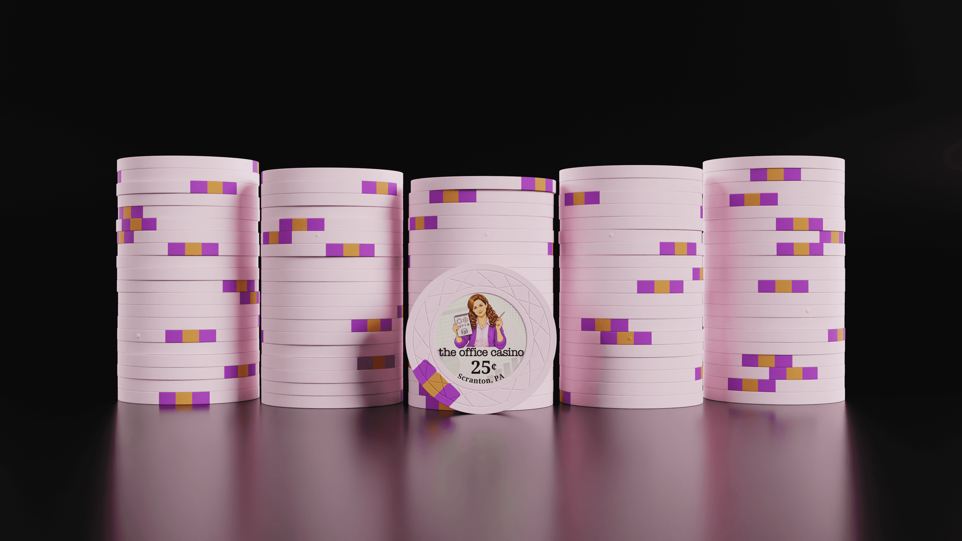 The Office Casino — 25¢ chips