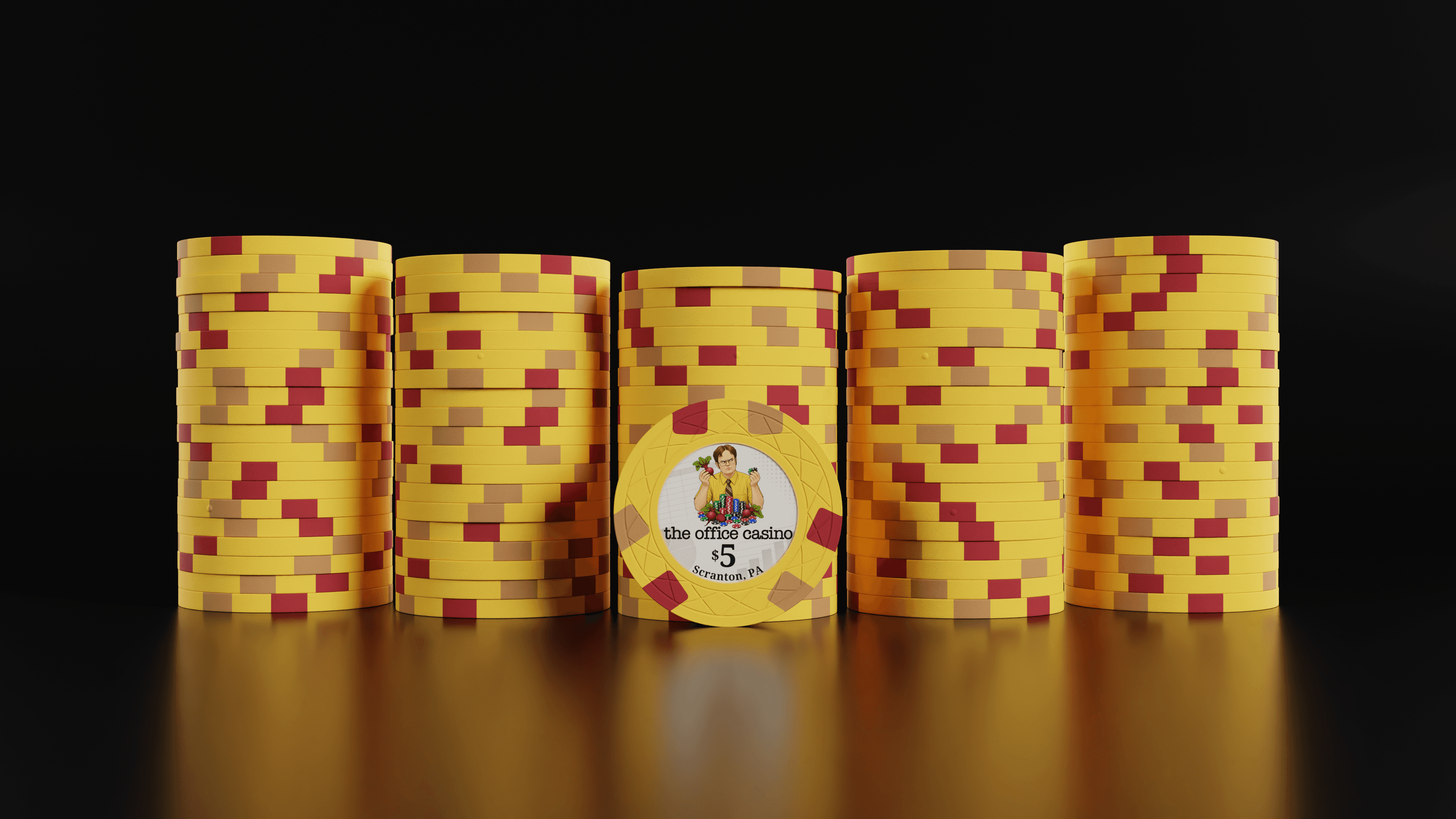 The Office Casino — $5 chips