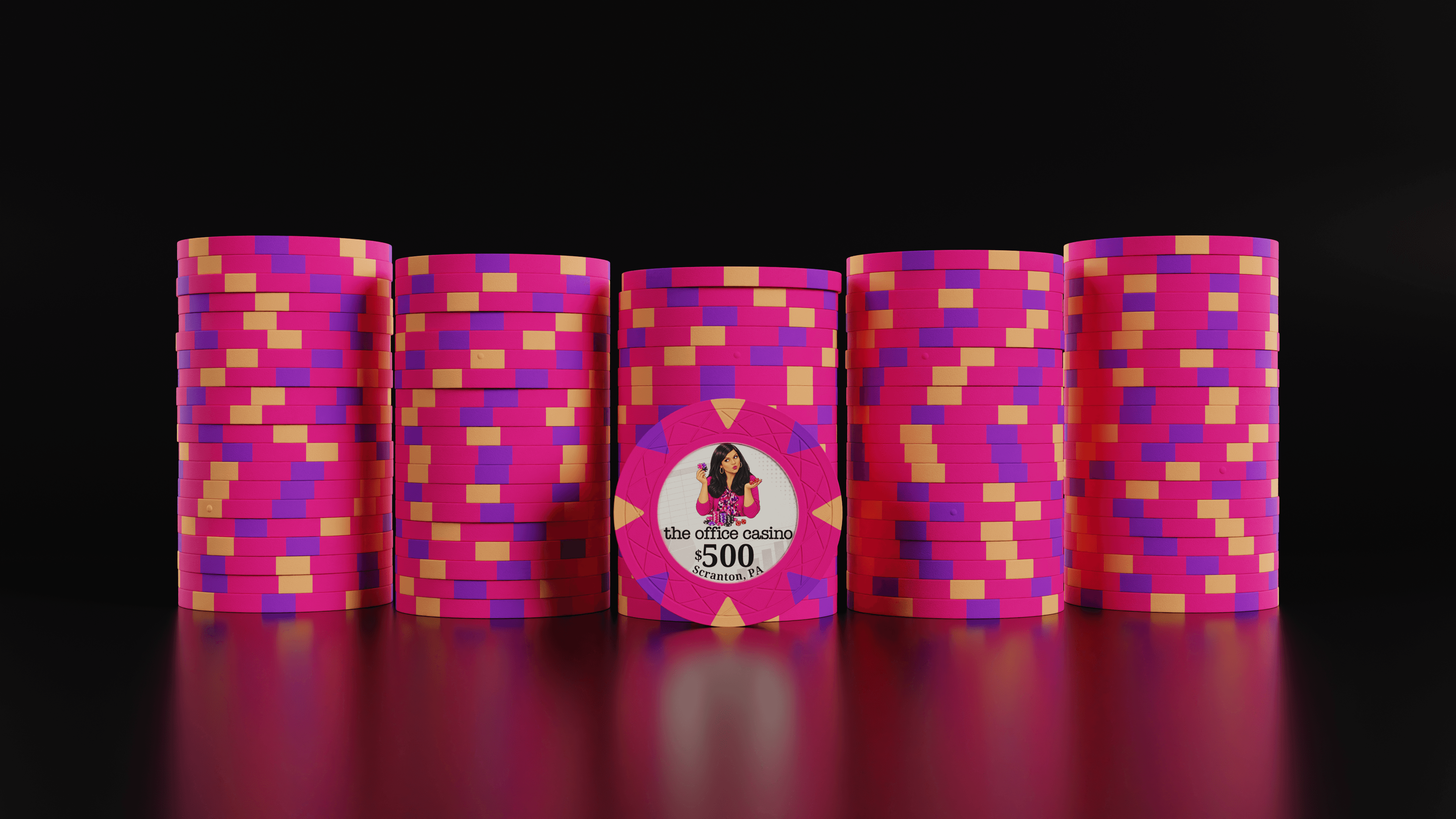 The Office Casino — $500 chips