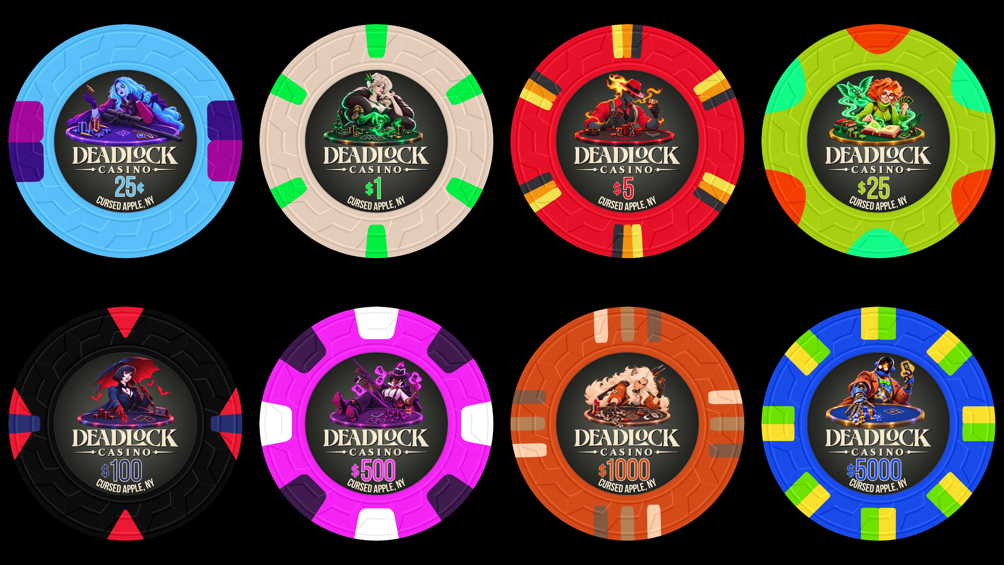 Deadlock Casino chips