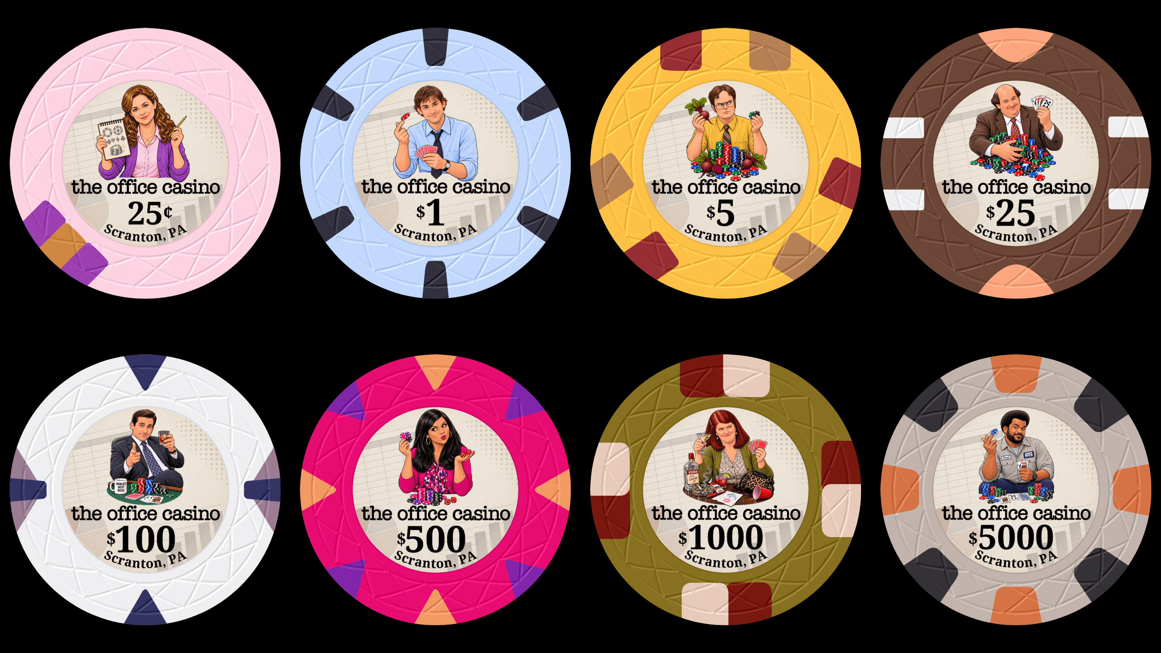 The Office Casino chips
